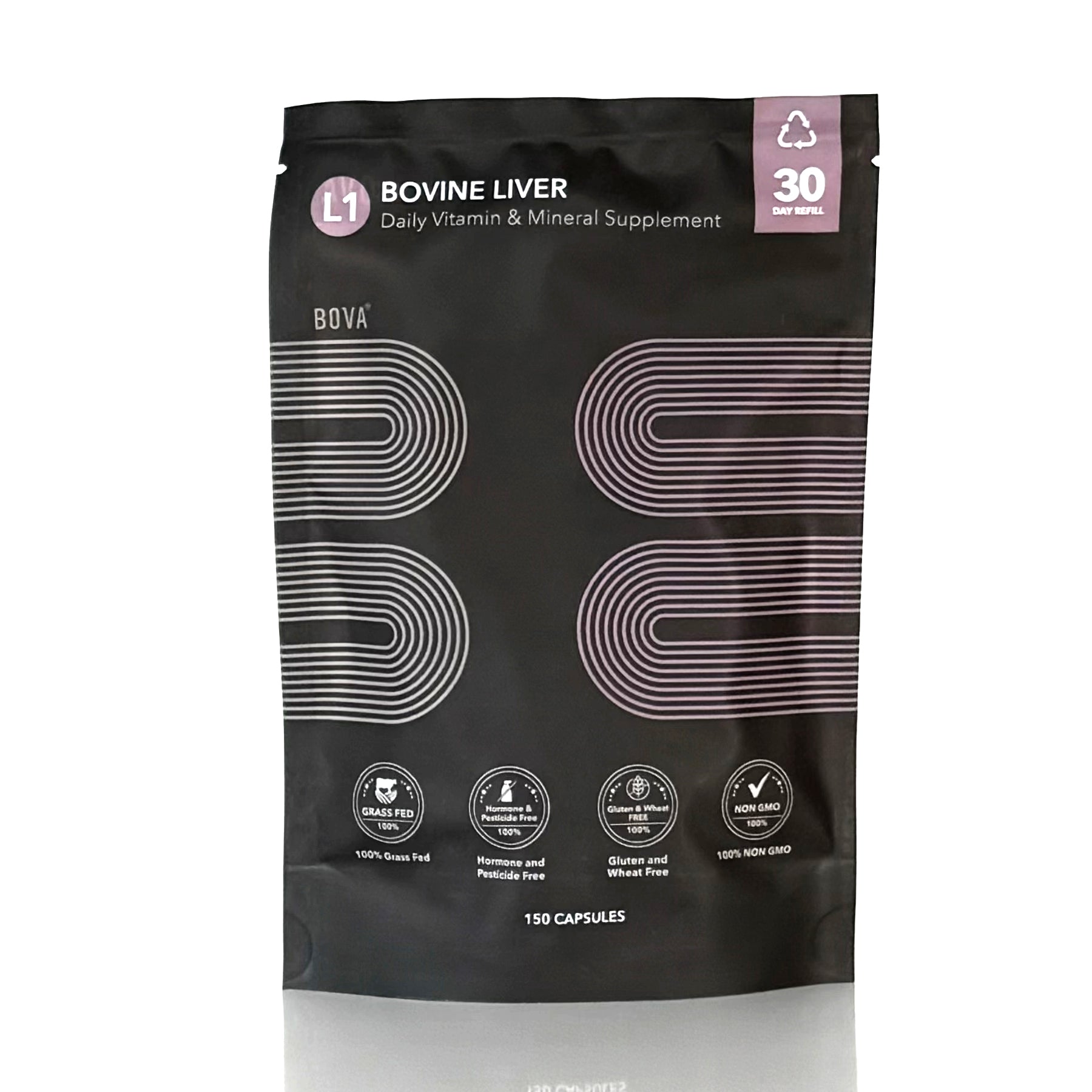 L-01 Bovine Liver Daily Vitamin + Iron Support 30 Day Refill Pack